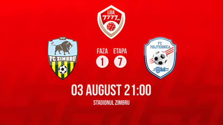 Liga 7777.md. FC Zimbru - FC Politehnica UTM. Avancronică