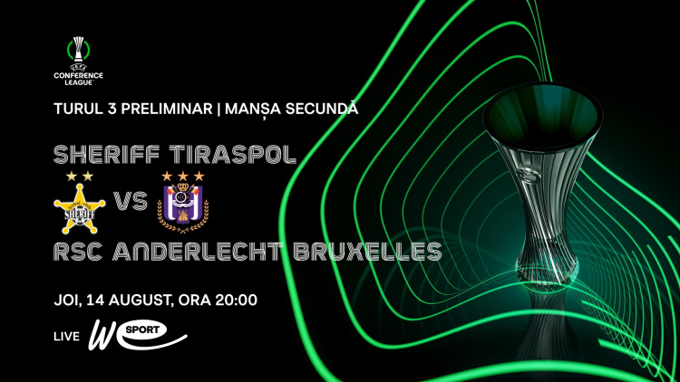 LIVE. Liga Conferinței 2025/26. FC Sheriff - RSC Anderlecht

