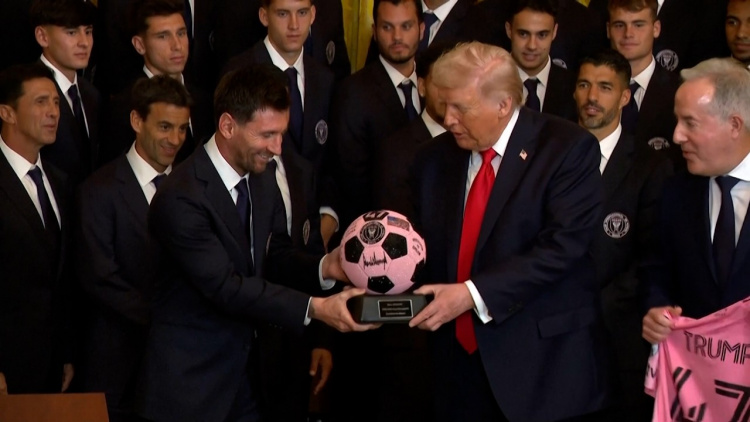Lionel Messi, în vizită la Casa Albă