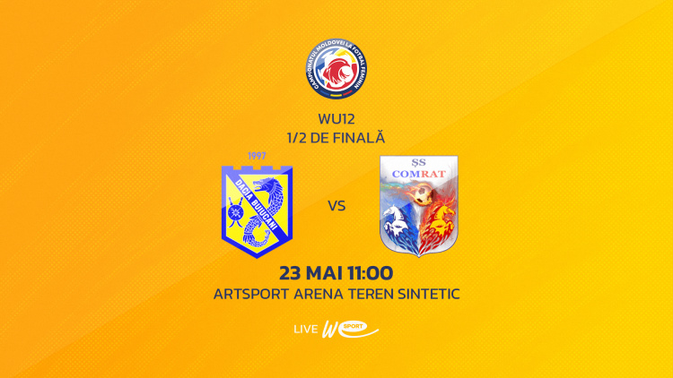 LIVE 11:00. Liga Națională feminină WU12. Semifinală. Dacia Buiucani - FC Baghira-ȘS Comrat