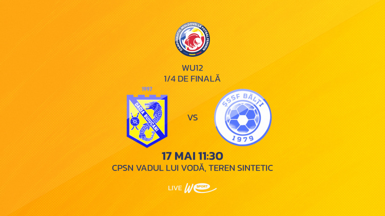 LIVE 11:30. Liga Națională feminină WU12. Sferturi de finală. Dacia Buiucani - ȘSSF Bălți