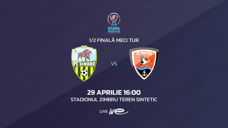 LIVE 16:00. Cupa Moldovei la fotbal feminin. Semifinală. Prima manșă. Zimbru - Nistru Cioburciu