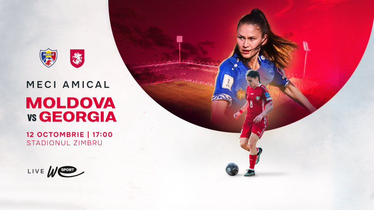 LIVE 17:00. Fotbal feminin. Moldova – Georgia