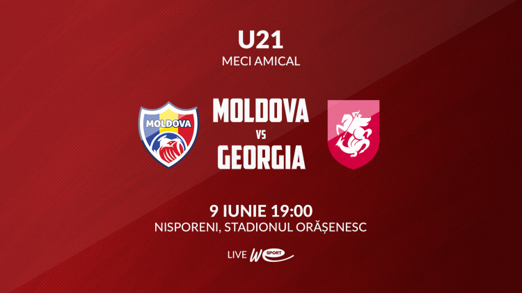 LIVE 19:00. Under 21. Moldova - Georgia
