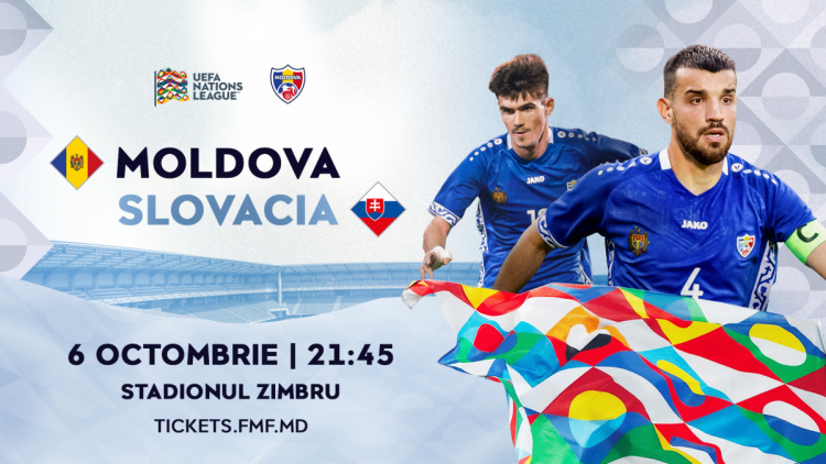 LIVE 21:45. Moldova - Slovacia