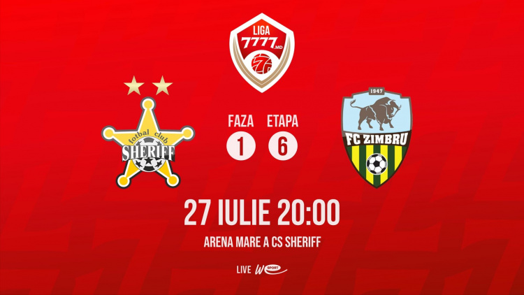 LIVE. Liga 7777.md. FC Sheriff - FC Zimbru