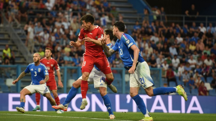 Moldova, învinsă de Italia cu 0-2
