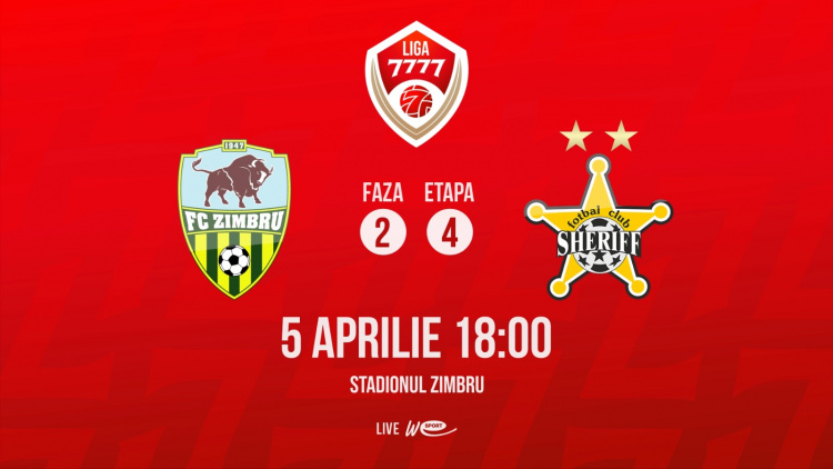 Liga 7777. FC Zimbru - FC Sheriff. Avancronică