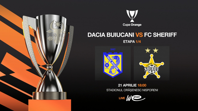 Cupa Orange. Dacia Buiucani -  FC Sheriff. Avancronică
