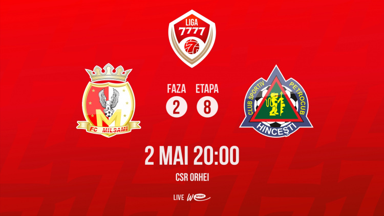 Liga 7777. FC Milsami - FC Petrocub. LIVE