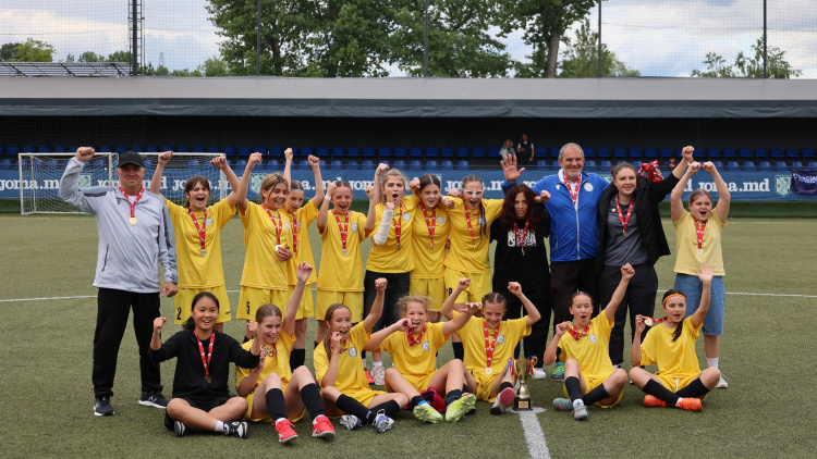 Fotbal feminin. Real Succes-ȘS-11, campioana Ligii WU12!