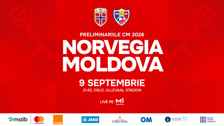 LIVE. Norvegia - Moldova