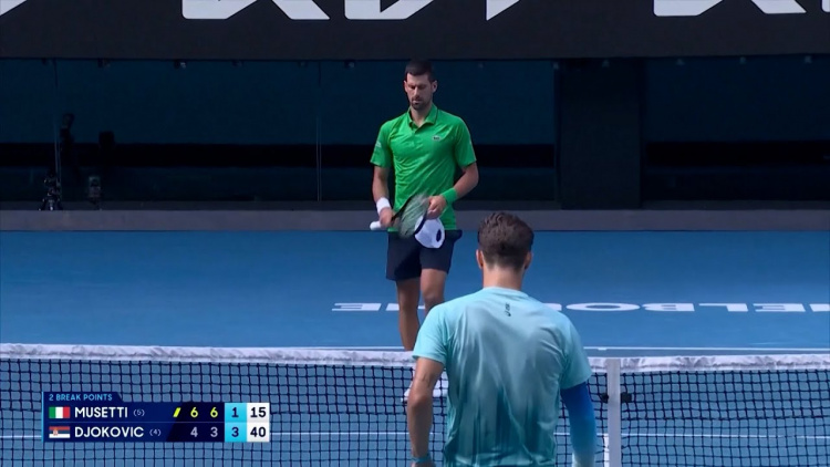 Novak Djokovic, din nou norocos la Australian Open