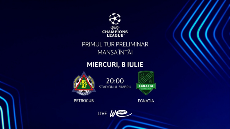 Petrocub Hîncești începe aventura europeană în direct la We Sport TV