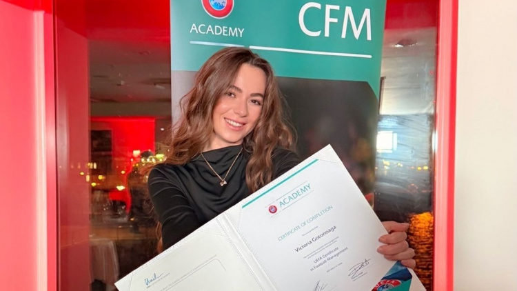 Reprezentanta FMF, Victoria Goțonoaga, a absolvit programul UEFA CFM
