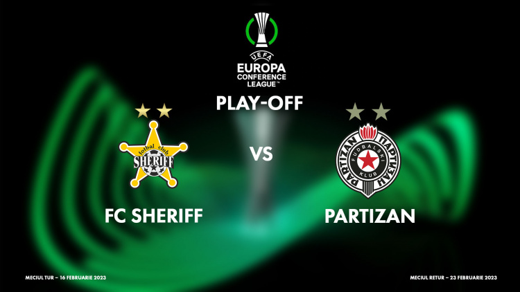 Sheriff va întâlni formația sârbă Partizan în play-off-ul Europa Conference League
