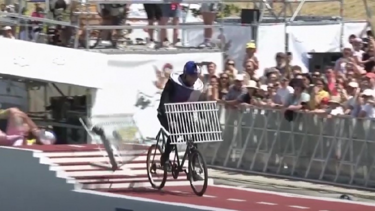 Spectacol pe două roți la Praga