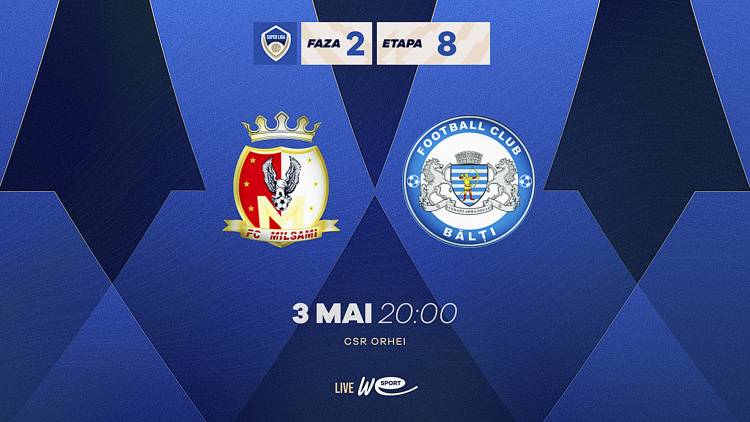 LIVE. Super Liga. FC Milsami - CSF Bălți