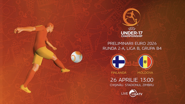 U17. Finlanda - Moldova. LIVE la WE SPORT TV