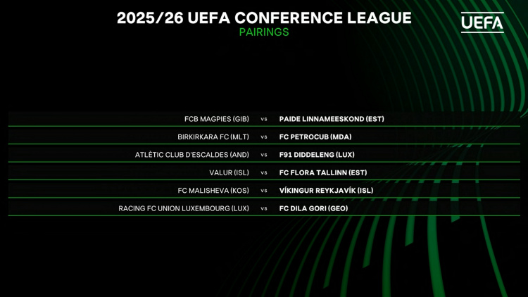 UEFA Europa Conference League 2025/26. FC Petrocub Hîncești va întâlni în primul tur preliminar echipa Birkirkara FC din Malta
