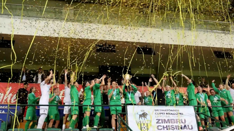 Zimbru a câștigat Cupa Moldovei la fotbal feminin